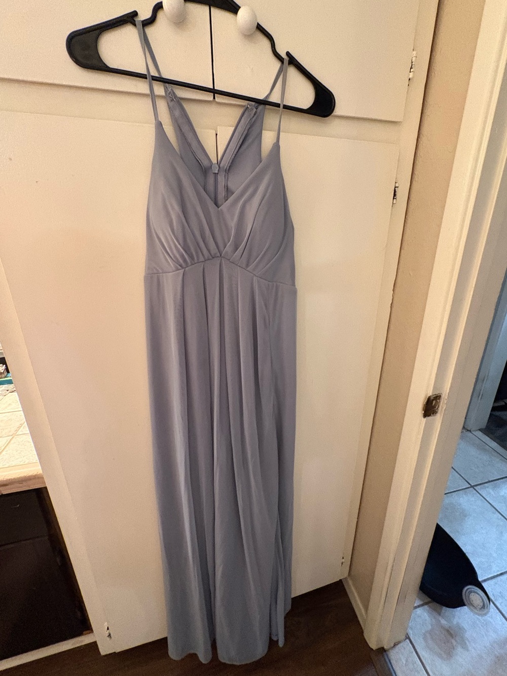Women's Dusty Blue Bridesmaid Dress